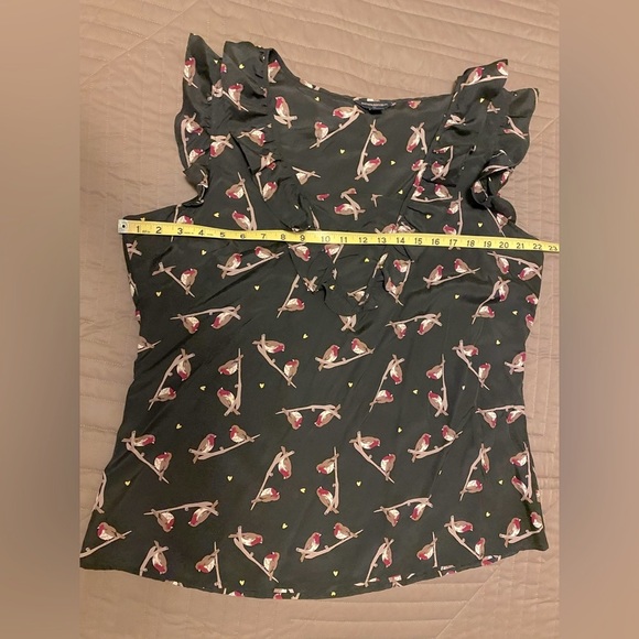 Banana Republic Bird Top/Blouse XL - Picture 4 of 8